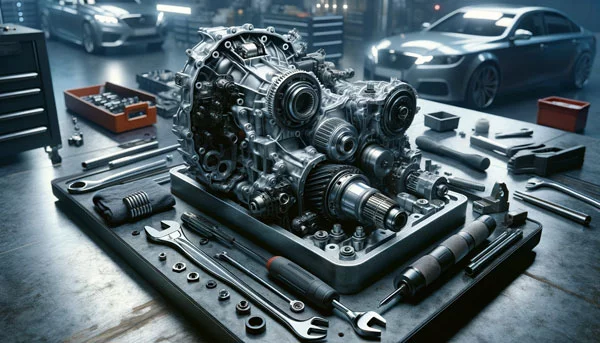 Un moteur de voiture